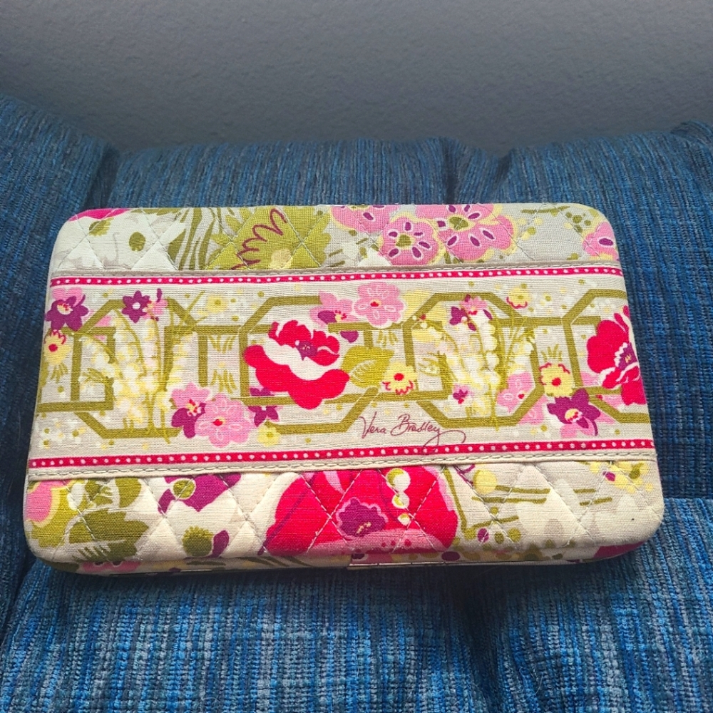 Vera Bradely Floral Clasp Wallet